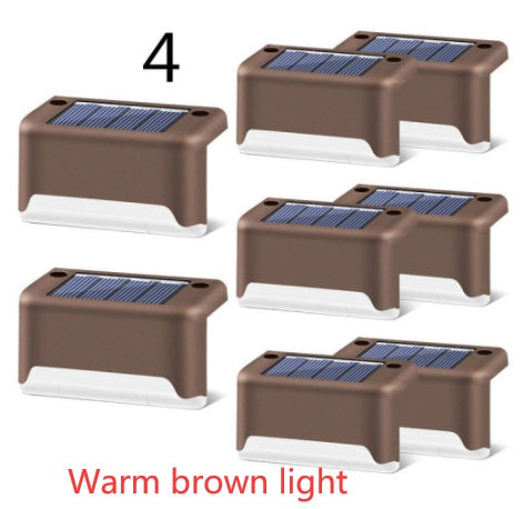 New Upgrade Waterproof LED Solar Fence Lamp - Solar Deck Lights Solar Step Light Outdoor For Patio Stairs Garden Pathway Step Yard