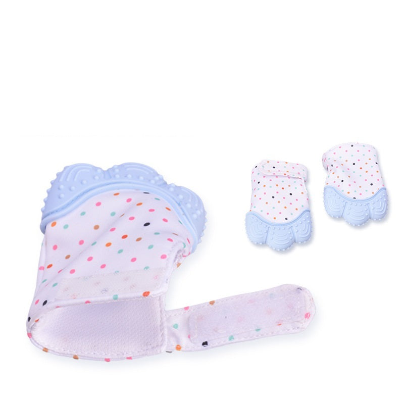 Baby Teether Anti-Bite Silicone Molar Gloves -  children's sound toys