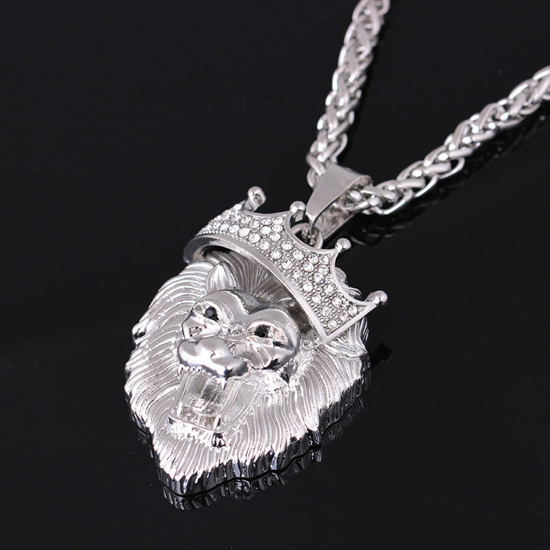 Hip-hop Luminous Necklaces - Men Unisex Gold-Plated Hip-hop Luminous Pendant