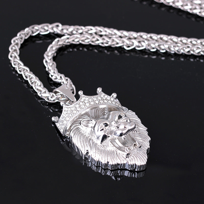 Hip-hop Luminous Necklaces - Men Unisex Gold-Plated Hip-hop Luminous Pendant