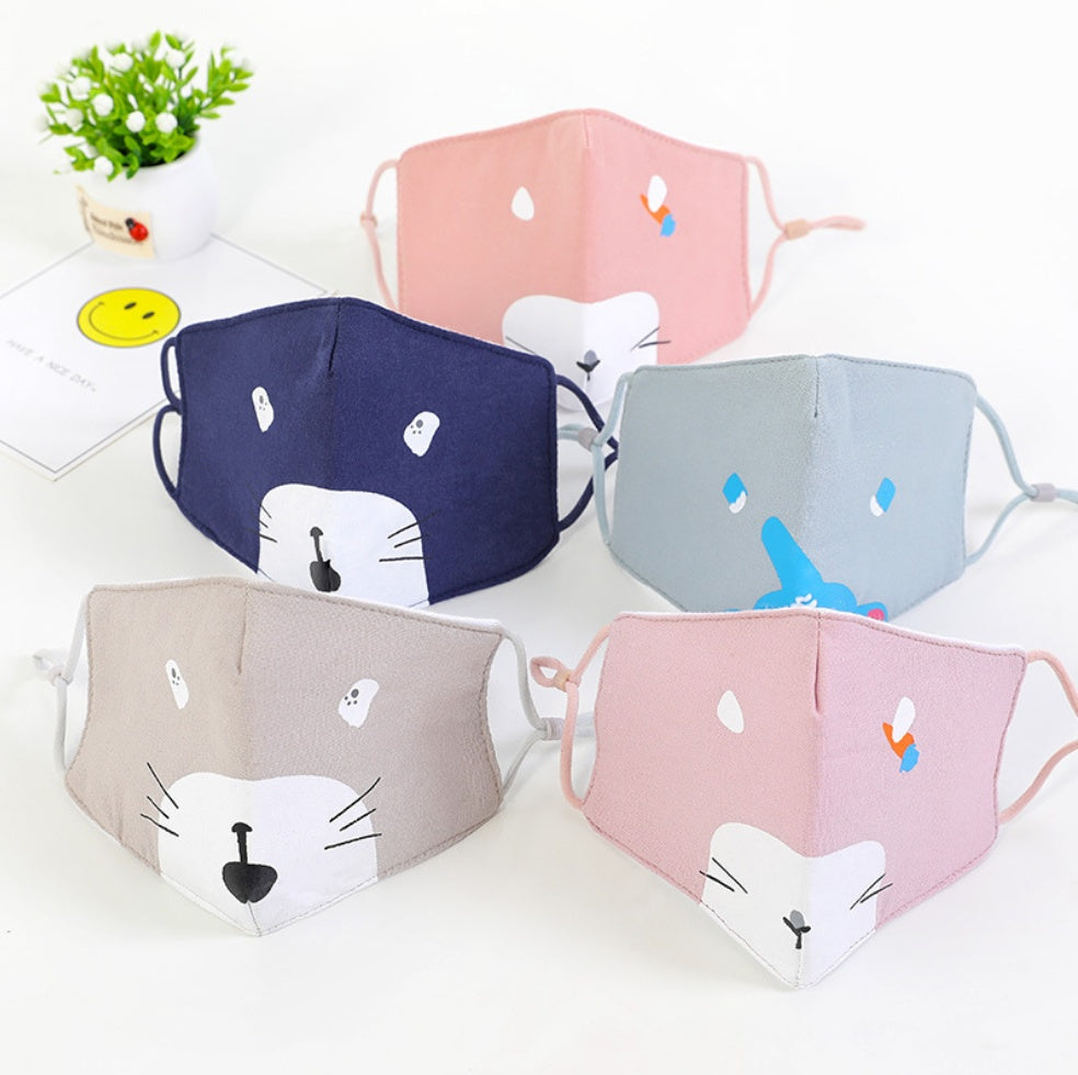 Cute Kid Carton Cotton Facial Mask