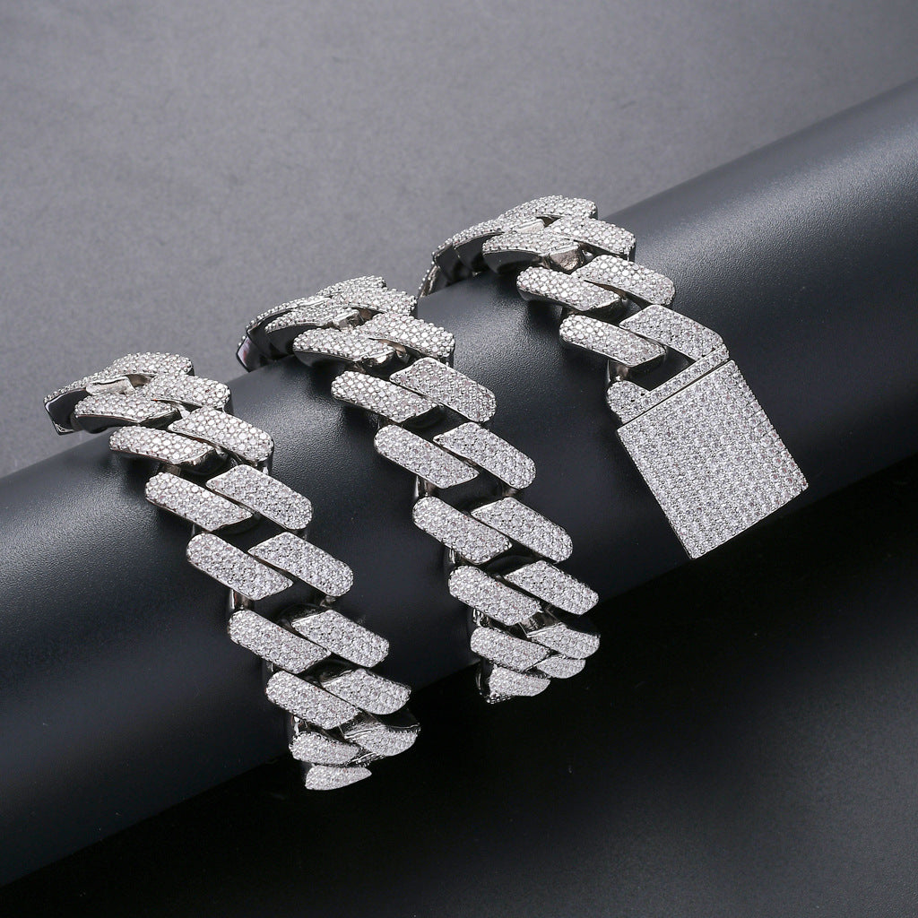 Full Zircon Hip-Hop Necklace
