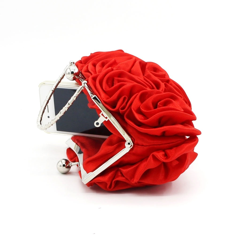 Hand-Held Rose Bag - Dinner Bridal Bag