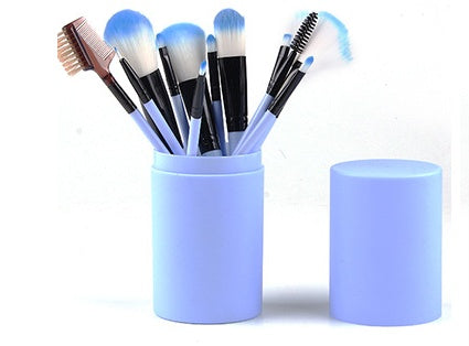 12pcs Makeup Brush Set - Blush Eyeshadow Eyelash Highlighter Makeup Brush