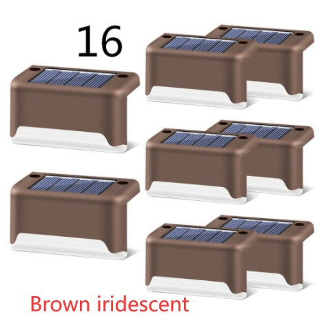 New Upgrade Waterproof LED Solar Fence Lamp - Solar Deck Lights Solar Step Light Outdoor For Patio Stairs Garden Pathway Step Yard