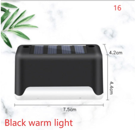 New Upgrade Waterproof LED Solar Fence Lamp - Solar Deck Lights Solar Step Light Outdoor For Patio Stairs Garden Pathway Step Yard