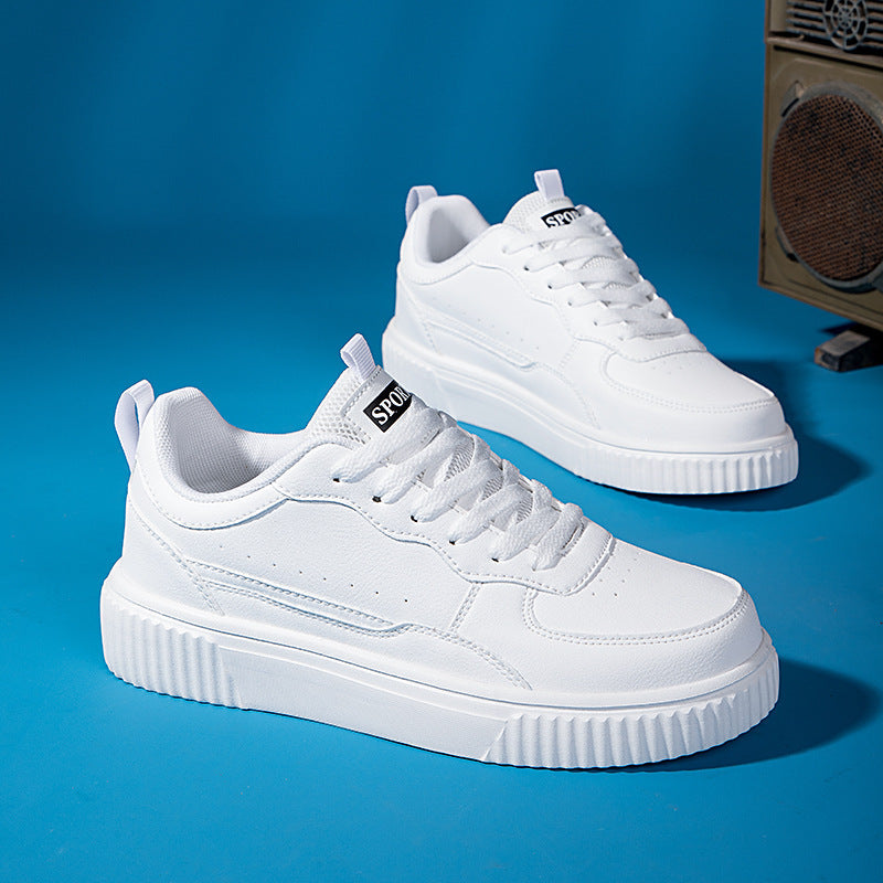 Breathable Versatile White Shoes - Korean Style For Students
