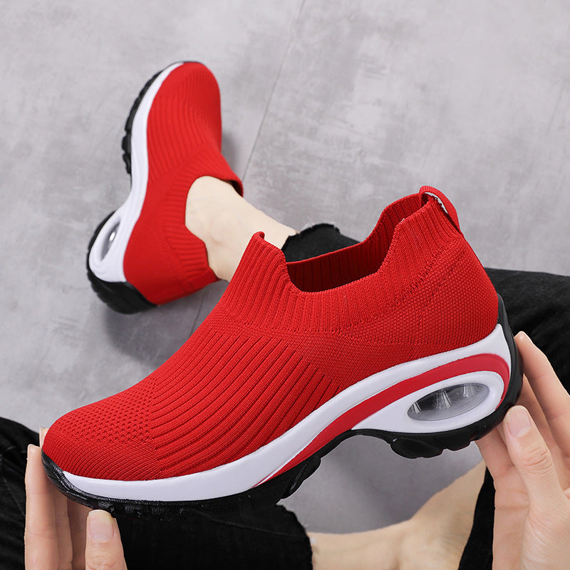 Sneakers - Women Air Cushion Mesh,  Breathable Running Sports Shoes