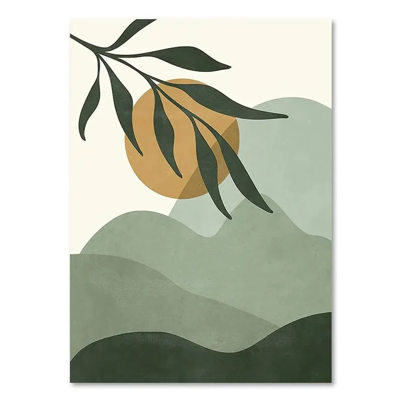 Green Plant Decorative Painting – Vertical Rectangle Canvas Wall Art! - JumoShop