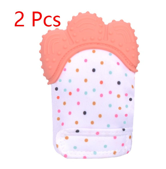 Baby Teether Anti-Bite Silicone Molar Gloves -  children's sound toys