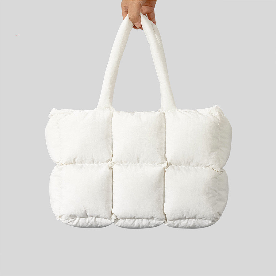 Soft Down Handbag - Woman Cotton Dress Bags Filled With Cotton