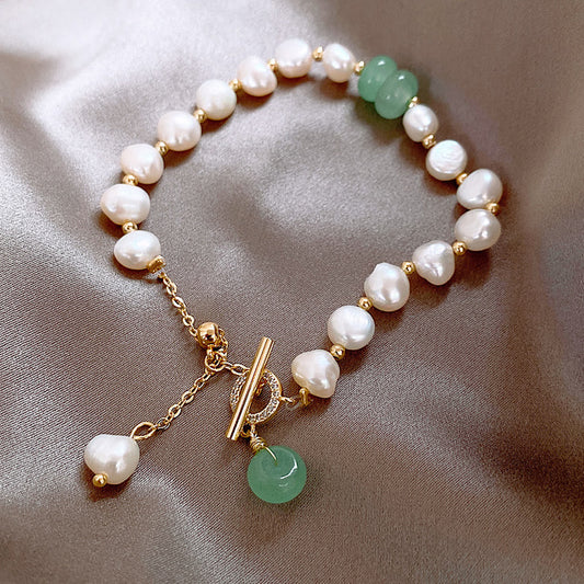 Women Irregular Freshwater Pearl Adjustable Bracelet - JumoShop