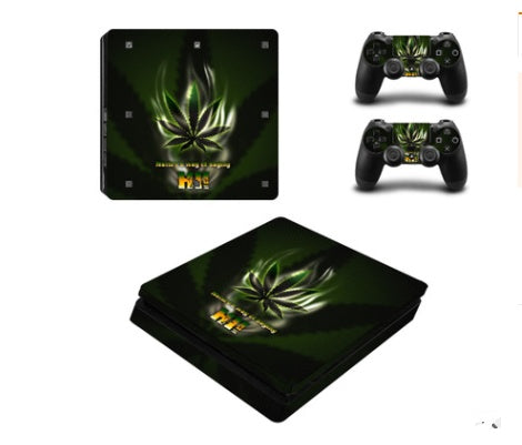 PS4 Slim Game Machine Sticker Protection Film - PVC material does not play air bubble belt breathable slot