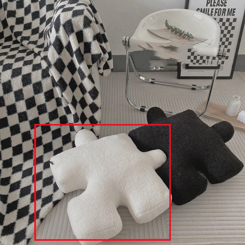 Fashion Stuffed Creative Puzzle Shaped Pillow - Modern Spliceable Cushion Throw Pillow Living Room Waist Cushion Home Decoration