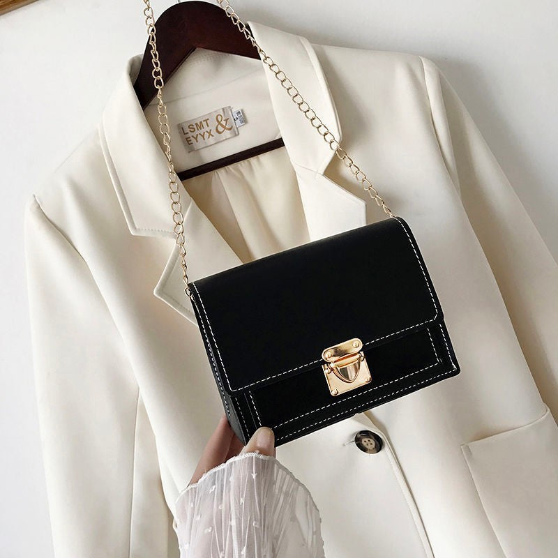 Women's Bag - shoulder messenger bag chain small square bag
