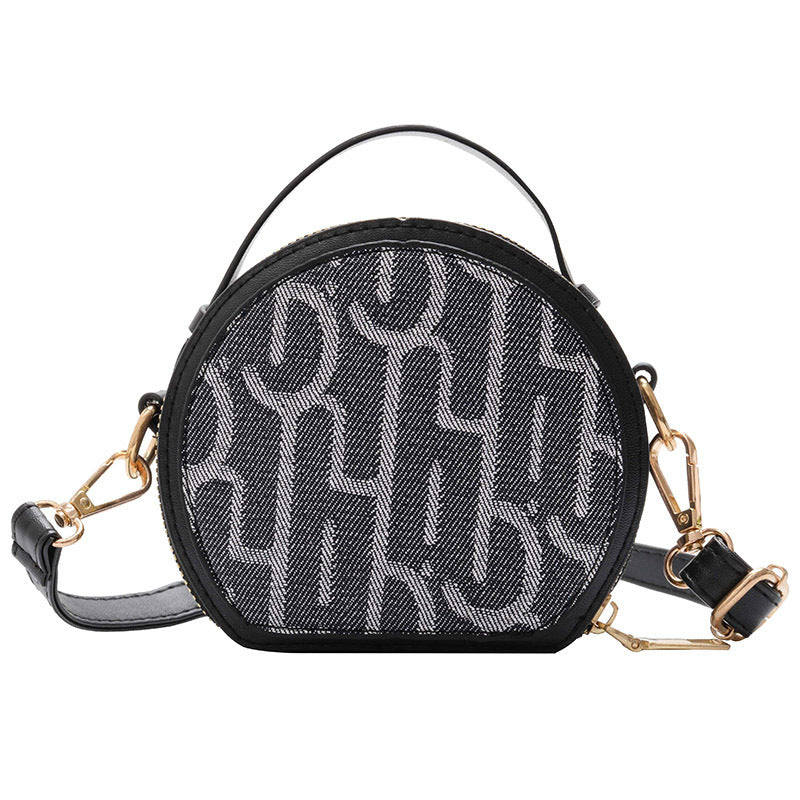 Small Round Bag with Letters