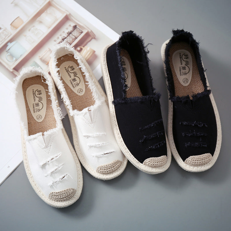 Fisherman Shoes - female lazy shoes