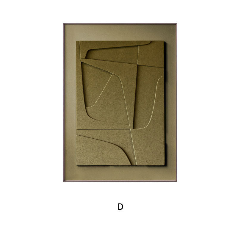 Three-dimensional Abstract Silent Style Geometric Morandi Hanging Painting - JumoShop