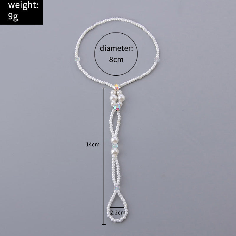 Beach Pearl Stretch Anklet