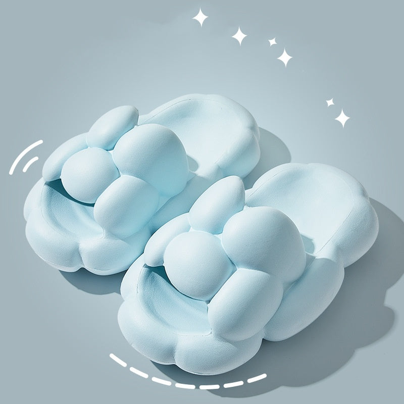 Soft Cloud Design Slippers - Cute House Shoes, Women Outdoor and Indoor Bathroom Slipper