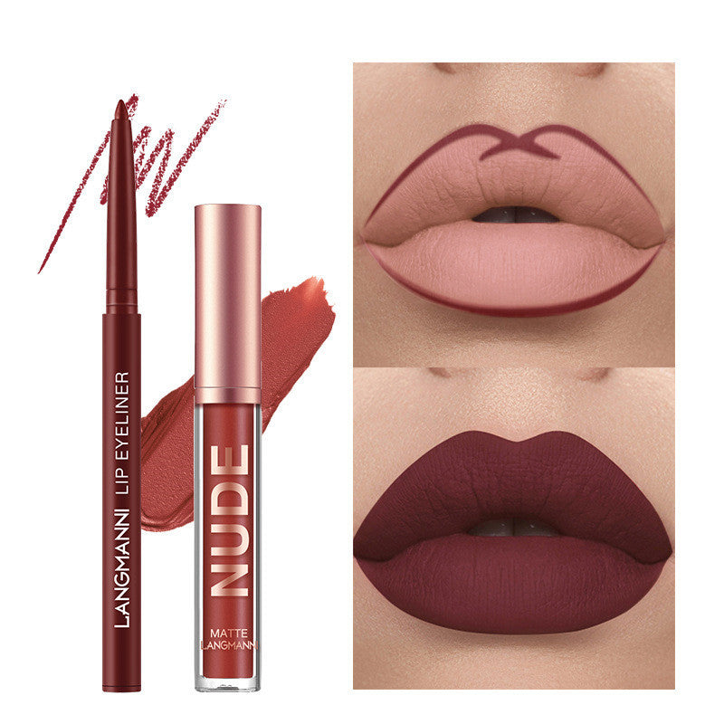 Lip Liner And Lipstick Set - Makeup 12 Pcs Set 6 Matte Lipstick 6 Lip Liner Pens Waterproof Long Lasting Matte Lipstick Beauty Cosmetics Makeup Gift For Girls Lipstick Set