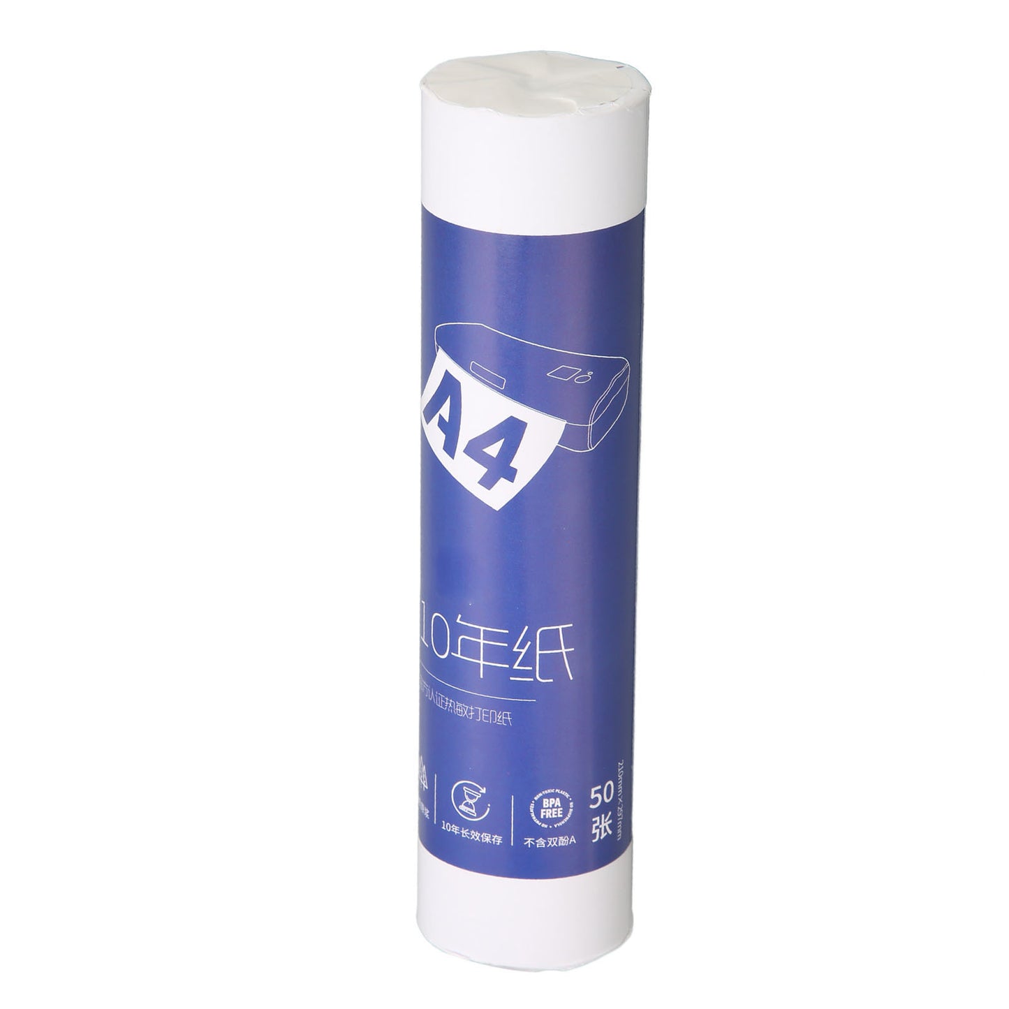 Thermal Printing Paper - Black Marking Intermittent Positioning 50 Sheets Per Roll Thermal Paper Rolls for Zjiang A4 Printer