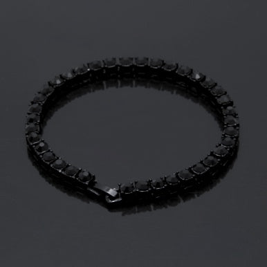 Tin Alloy Gold Color Iced Bracelet - Men's Hip Hop Chain Street Rock Jewelry
