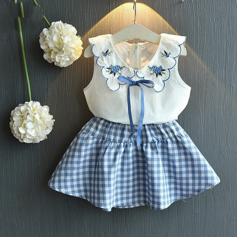Adorable Girls Clothing Sets - Summer T Shirts & skirt Clothes