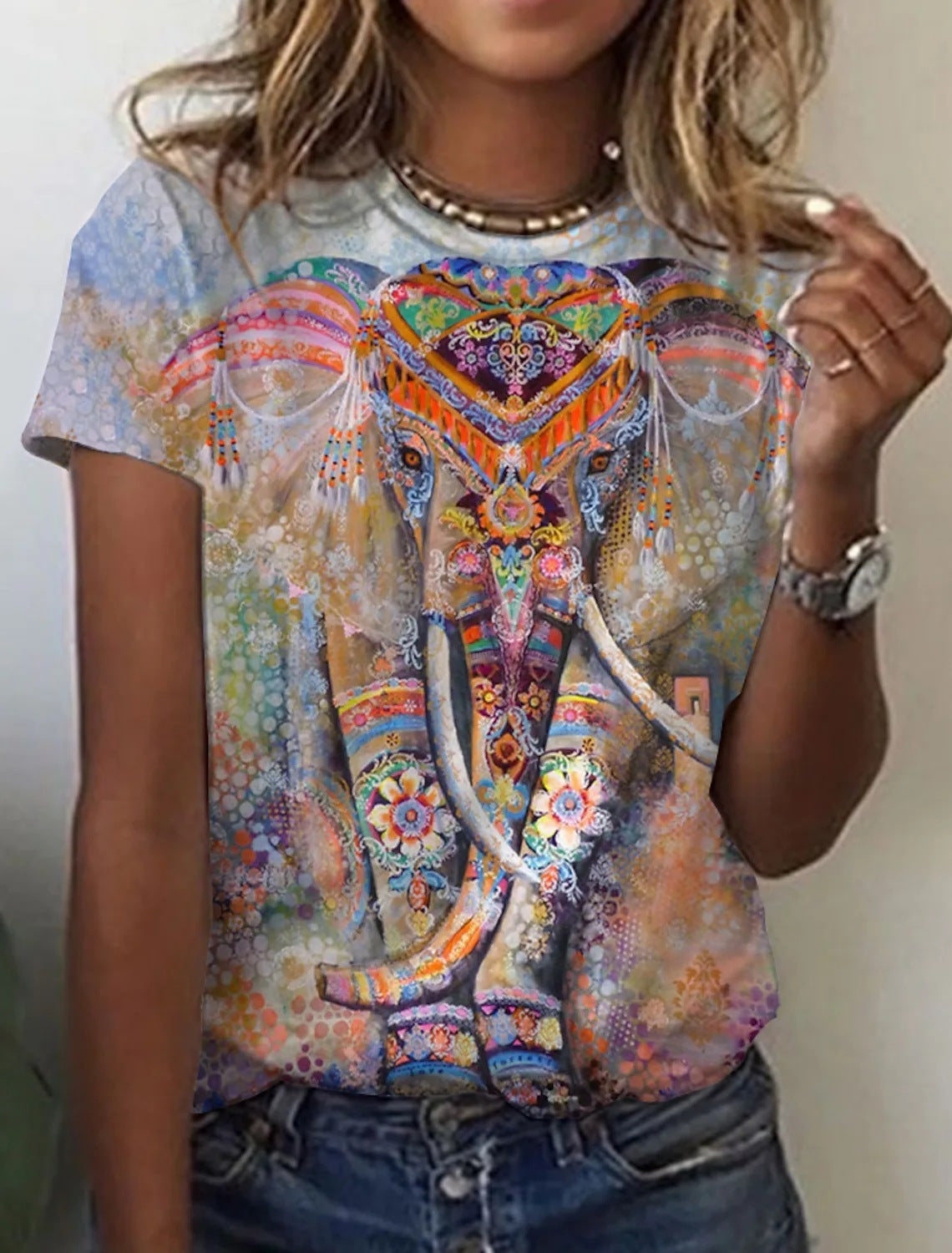 Retro Print Short Sleeves