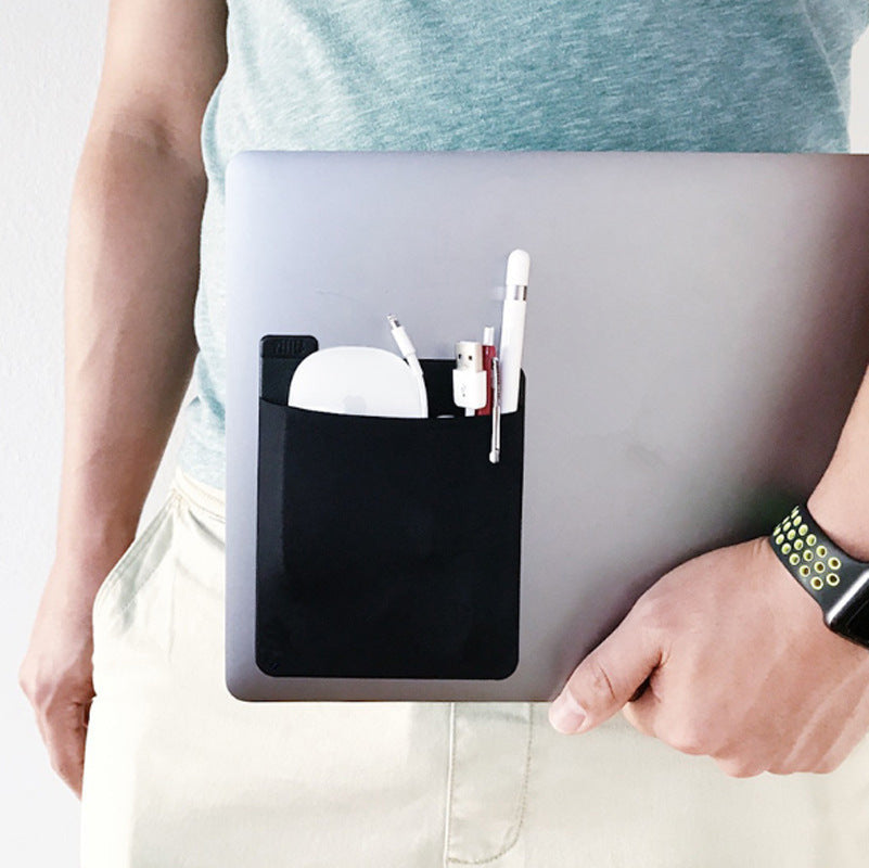 Adhesive Laptop Back Storage - Laptop Bag Organizer