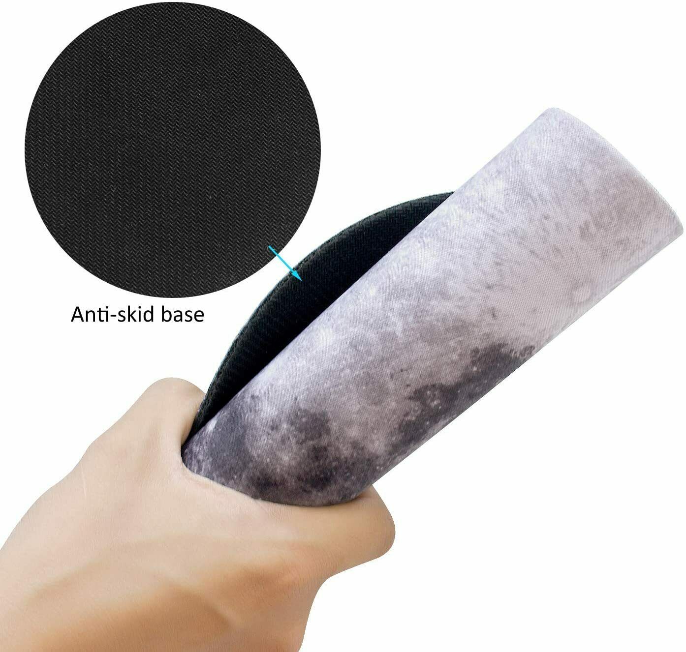 Space Round Mouse Pad - PC Gaming Non Slip Mice Mat For Laptop Notebook Computer Gaming Mouse Pad