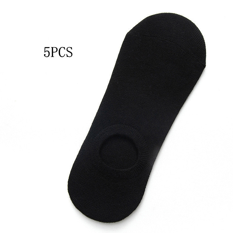 Solid Color Boat Socks - Spring Invisible Socks Socks Socks Net Red Men'S Socks