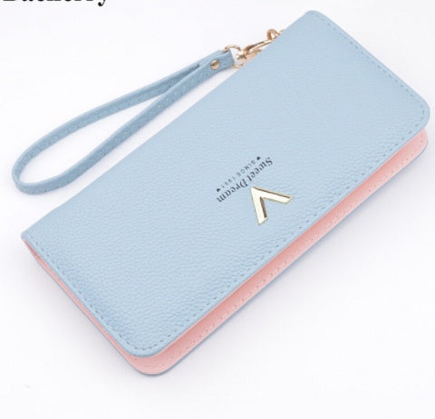 Leather Wallets - Women's Purses Zipper Long