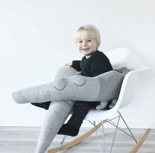 ✨ Cute Long Plush Crocodile Pillow – Kids Bed Bumper, Crib Protector & Decorative Toy