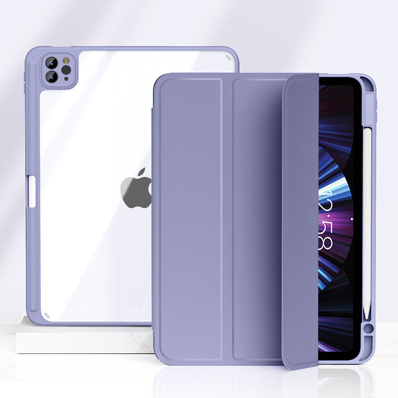 Magnetic Split Protective Case With Pen Slot - Compactible with Apple