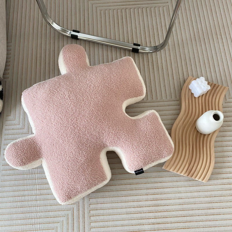 Fashion Stuffed Creative Puzzle Shaped Pillow - Modern Spliceable Cushion Throw Pillow Living Room Waist Cushion Home Decoration