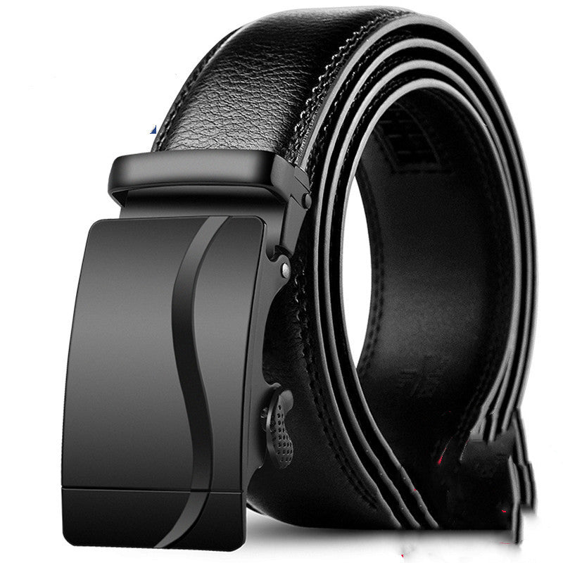 Men's Leather Automatic Buckle Pure Cowhide Belt
