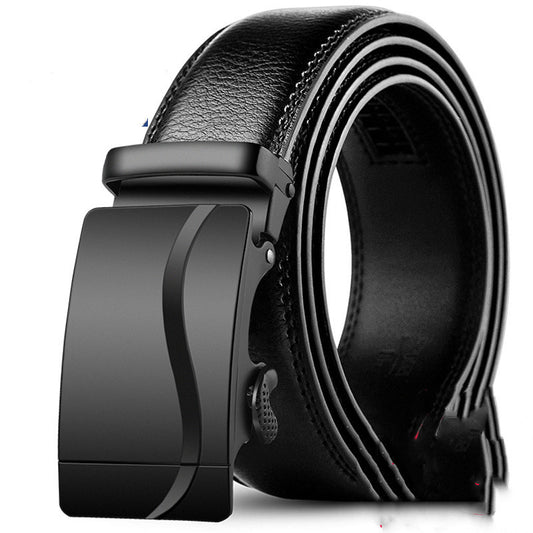 Men's Leather Automatic Buckle Pure Cowhide Belt