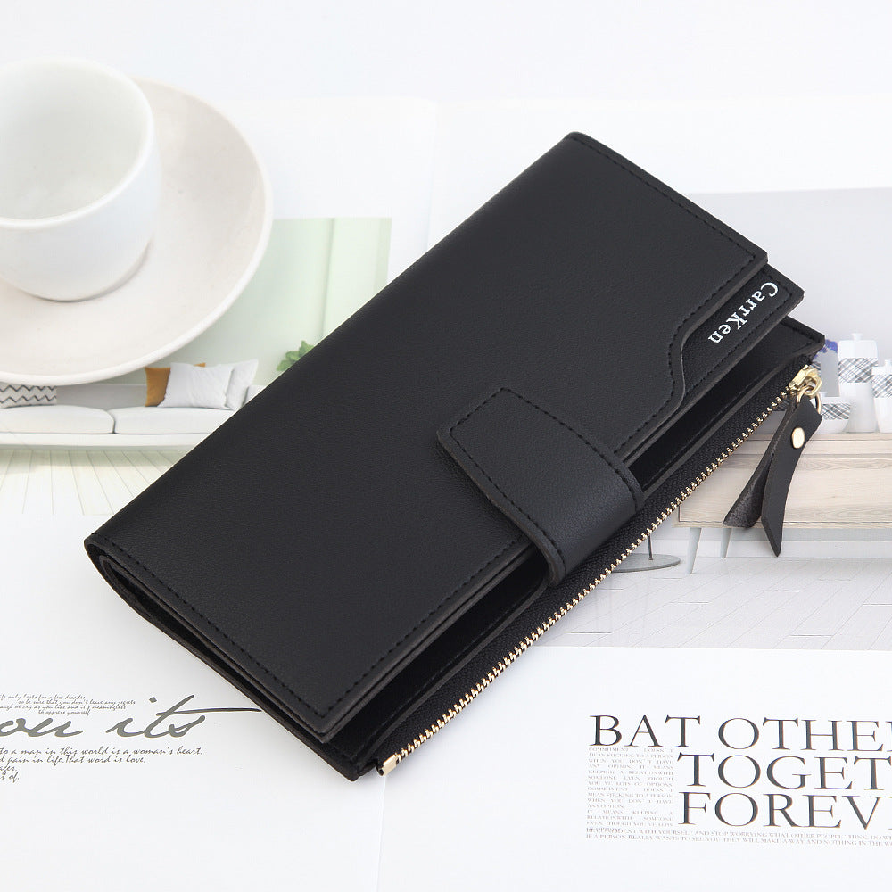 Women's Wallet - Long Wallet, Women Zipper Card