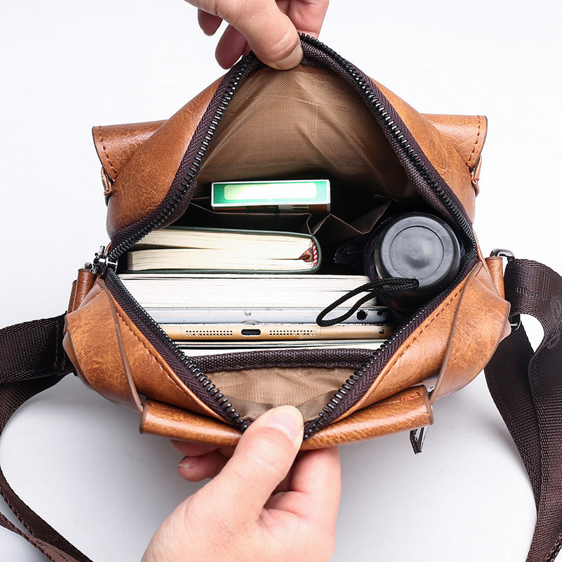 Men's Document Small Backpack - Casual Crossbody