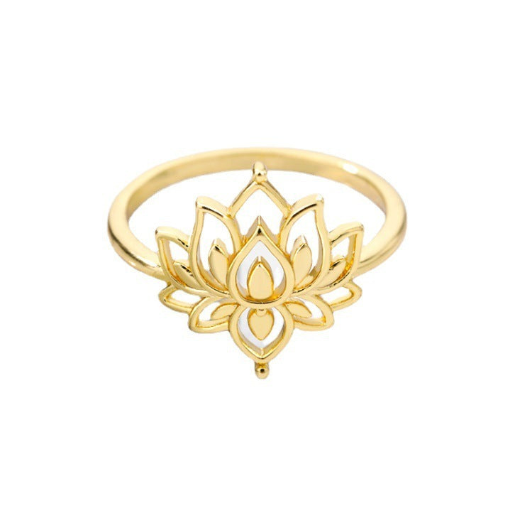 Women's Stainless Steel Rings - Vintage Golden Rings