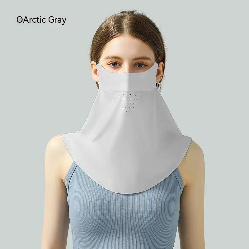Facekini Full Face Sunscreen Mask - Breathable Thin Ice Silk