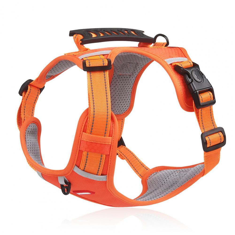 Nylon Dog Harness No Pull Breathable Reflective Pet Harness Vest For Small Large Dog Outdoor Running Dogs Training Accessories - JumoShop