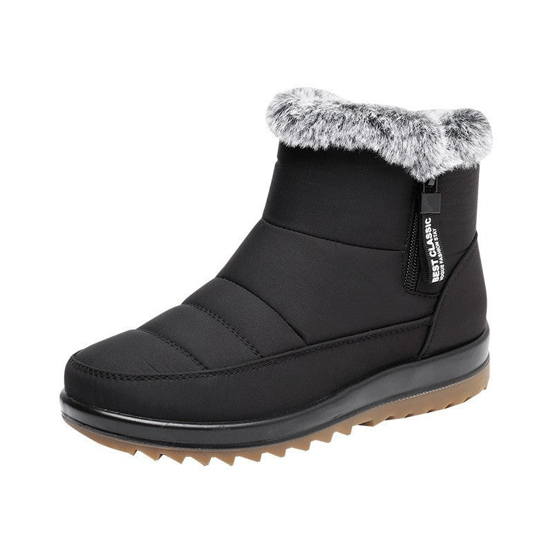Winter Snow Boot With Side Zipper For Women