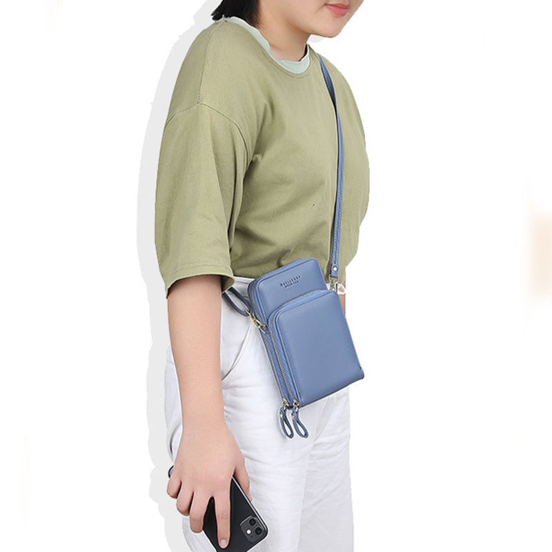 Large Capacity Crossbody Shoulder Bags For Women  - Fashion Zipper Mobile Phone Bag