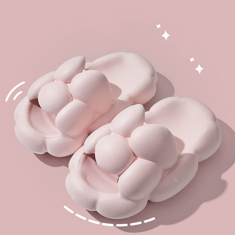 Soft Cloud Design Slippers - Cute House Shoes, Women Outdoor and Indoor Bathroom Slipper