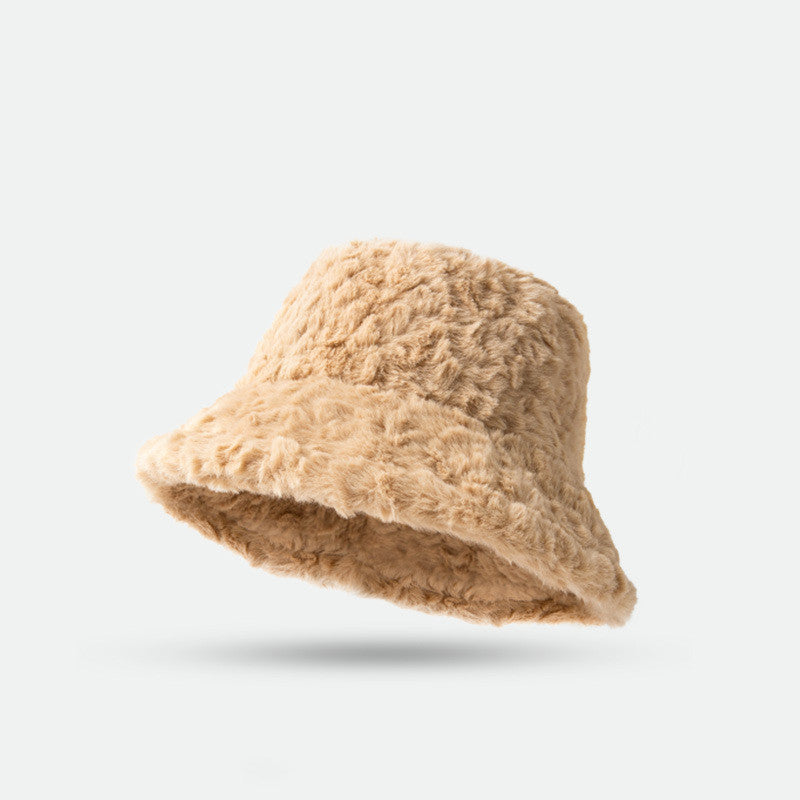 Lambswool Fisherman Winter Hat - Warm Fashionable Solid Color Hats For Women