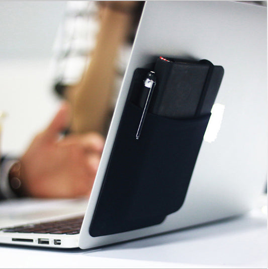 Adhesive Laptop Back Storage - Laptop Bag Organizer