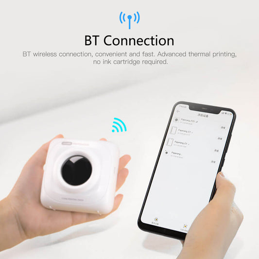 Portable Pocket Label Printer - Home Bluetooth Thermal Sticker Smart