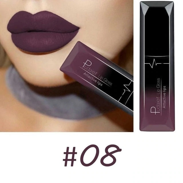 Matte Lip Gloss Lipstick Makeup